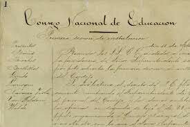 Restablecimiento del Consejo Nacional de Educación