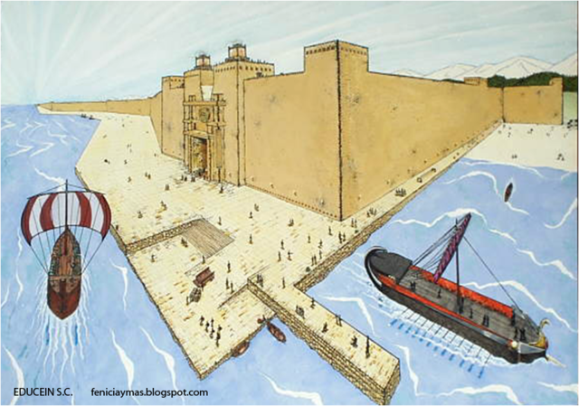 Se construyen los puertos fenicios de Tiro y Sidón, los más antiguos en la historia