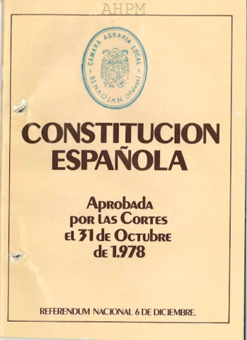 Aprobación por referéndum de la Constitución de 1978