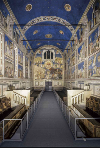 Capella de Scrovegni, Giotte di Rondone, Pàdua, Itàlia (art gòtic)