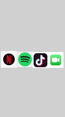Netflix, Spotify, TikTok, and Facetime