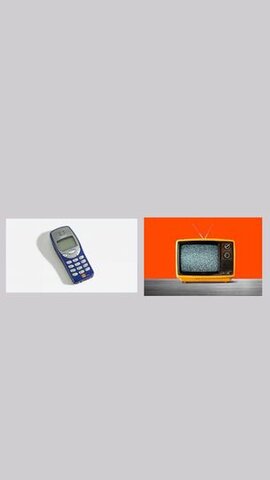 Television and Analogue Cell Phone