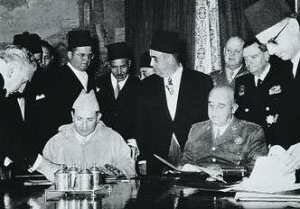 Reconocimiento de la independencia del Protectorado de Marruecos.