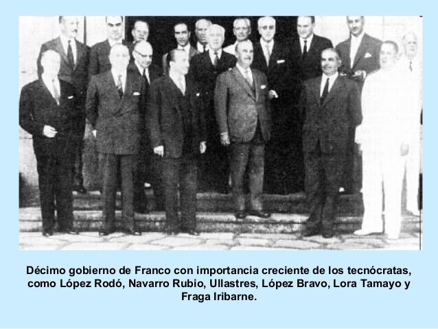 Ministros tecnócratas del Opus Dei.