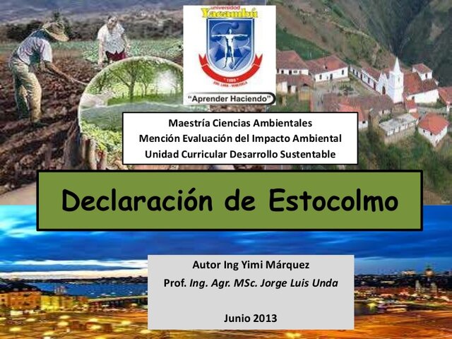 DECLARACIÓN FINAL DE ESTOCOLMO