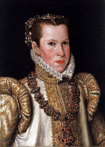 Philips wife, Maria of Portugal,  dies when giving birth to his first son, Don Carlos.