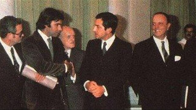 Firma de los Pactos de la Moncloa.