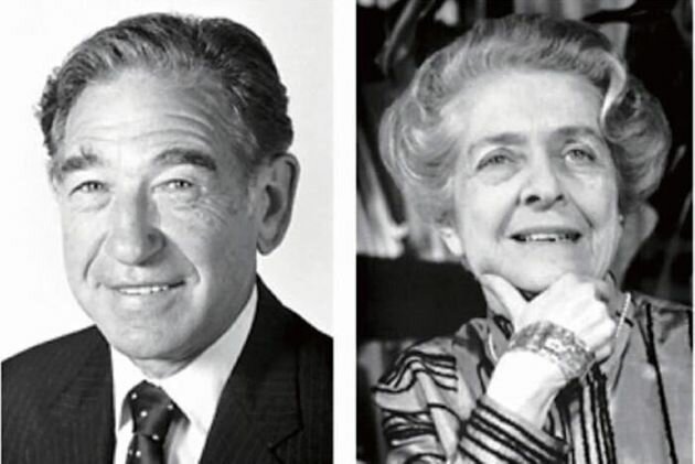 Rita Levi-Montalcini y Stanley Cohen