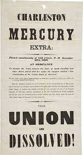 South Carolina votes to secede from the United States