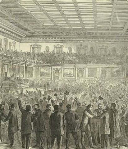 Congress passes the 13th Amendment