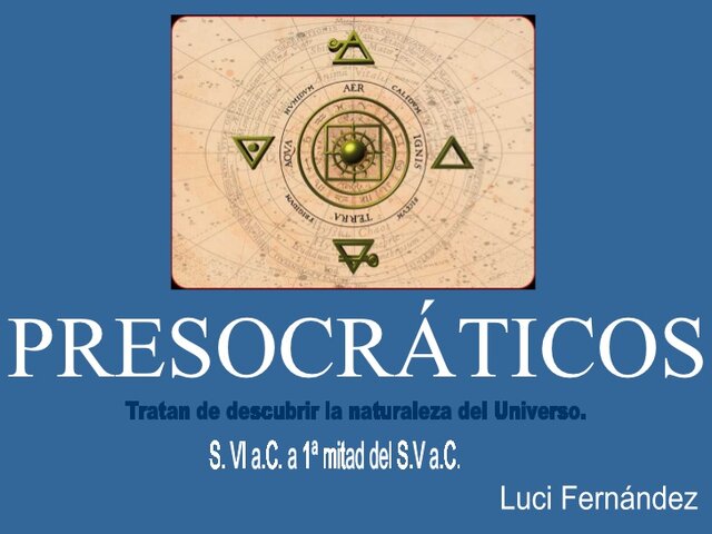 Filosofía Pre-Socrática