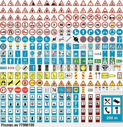 Los patrones básicos de las señales de tráfico