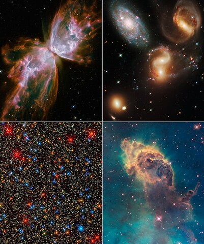 Primeras imágenes del telescopio espacial Hubble