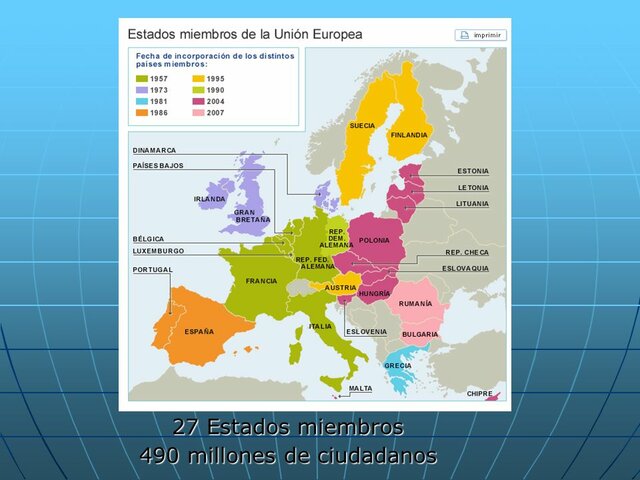 La UE pasa a tener 27 miembros