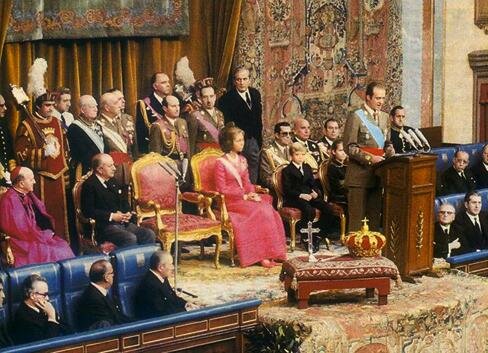 Proclamación como Rey de España a Juan Carlos de Borbón