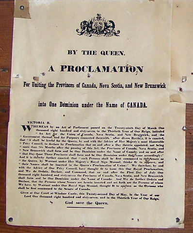 •Royal Proclamation