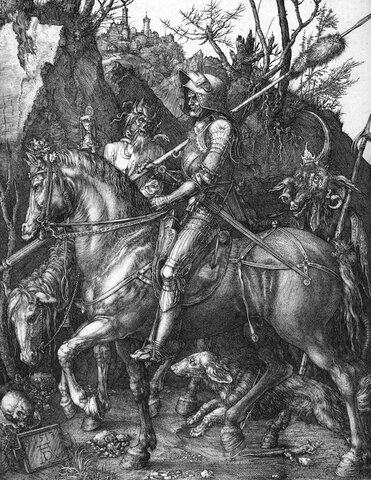 El cavaller, la mort i el dimoni.