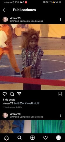 Dans un spectacle de Noël, on a fait le Magicien d'Oz et je devais jouer un lion