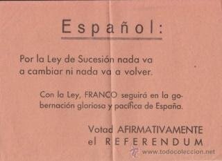 1947  Primer Referéndum Ley de Sucesión