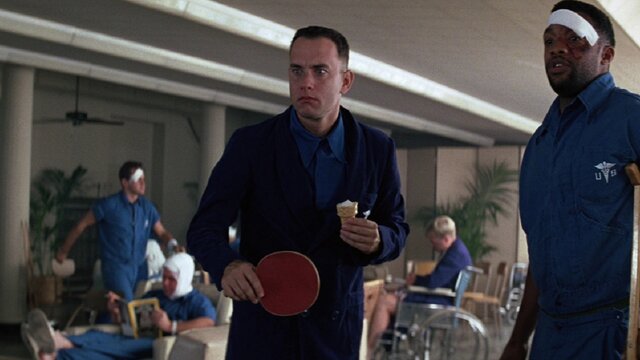 Forrest discovers ping pong