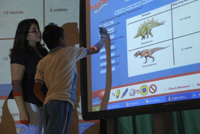 Tableros digitales en la escuela