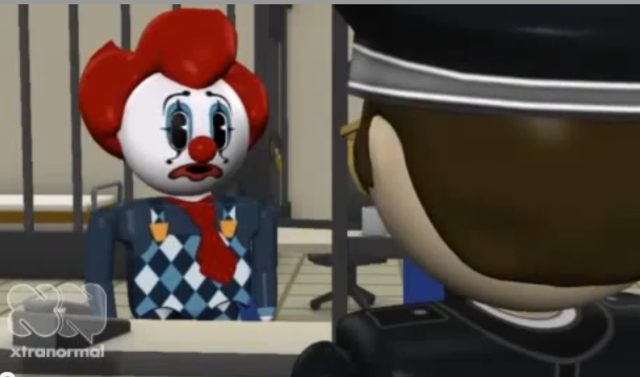 Judd uploads the cartoon