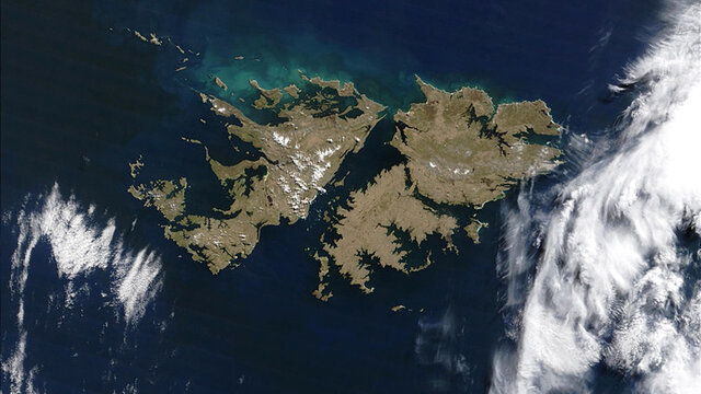 Primer desembarco argentino en las Islas.