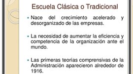 Timeline: Escuelas de la administración