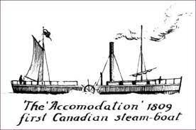 Mise en service du premier bateau à vapeur sur le Saint-Laurent