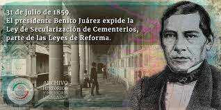 Ley de secularización de cementerios.