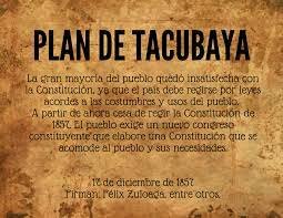 Félix Zuloaga proclama el Plan de Tacubaya.