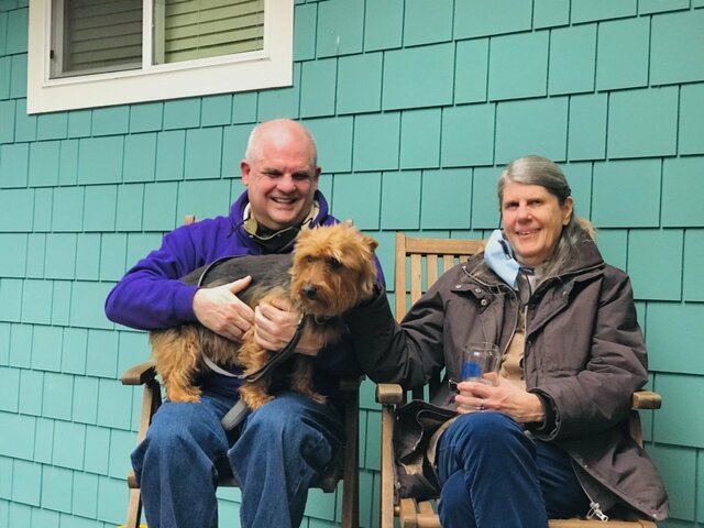 [Personal] I adopted a dog to keep my company out in my backyard office.