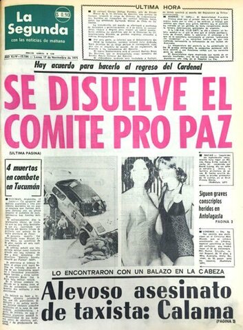 Cierre del comité pro-paz oficialmente