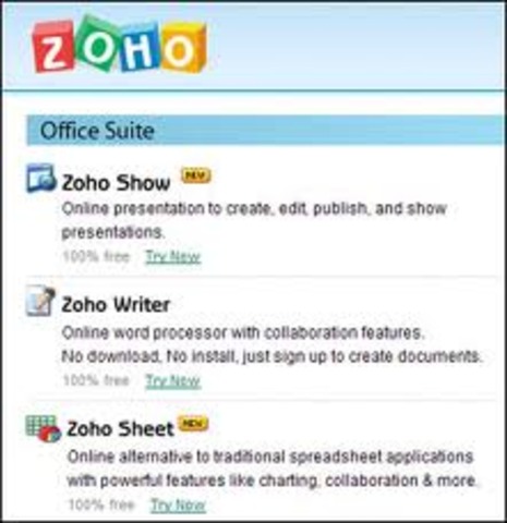 Zoho Office online