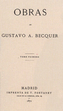 Rimas de Gustavo Adolfo Bécquer