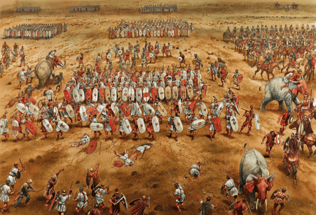 Victoria romana en la batalla de Zama