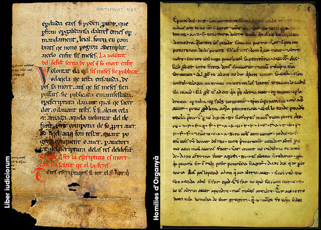 Primers textos escrits en català