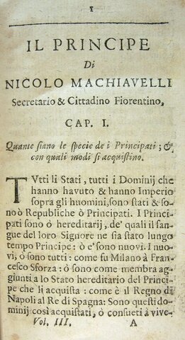 Se escribe El Príncipe