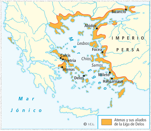 Creación de la liga de delos
