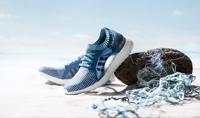 The sneaker made form ocean plastic