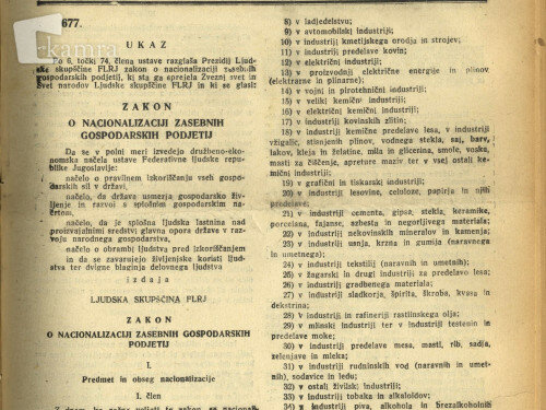 Zakon o nacionalizaciji