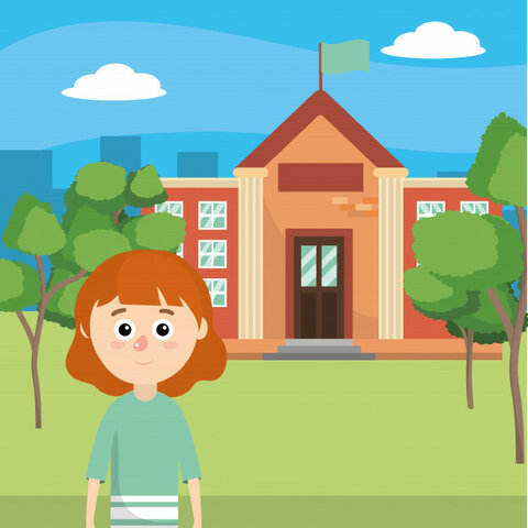 Entrada na Escola Primária do Outeiro - Oliveira do Douro