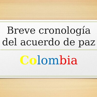 Timeline: ACUERDOS DE PAZ EN COLOMBIA