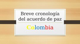 Timeline: ACUERDOS DE PAZ EN COLOMBIA