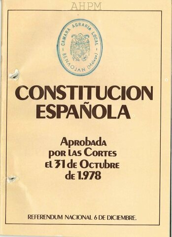Aprobación por referéndum de la Constitución