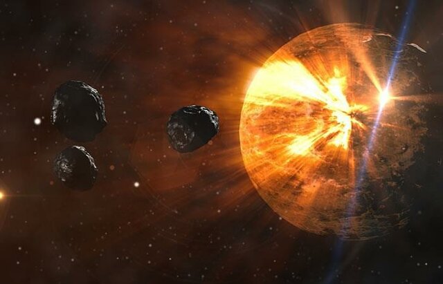 lluvia de meteoritos; 3.900M