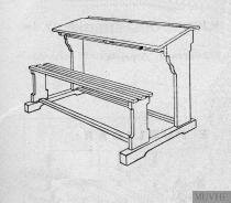 Tow-Person Bench-Table