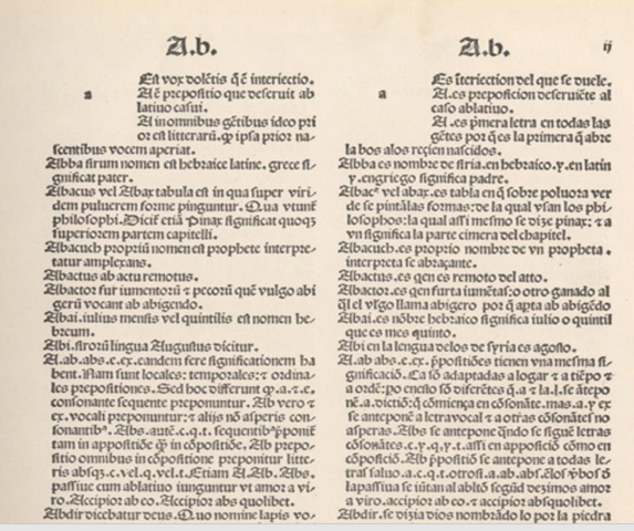 El universal vocabulario de Alonso Fernández de Palencia.