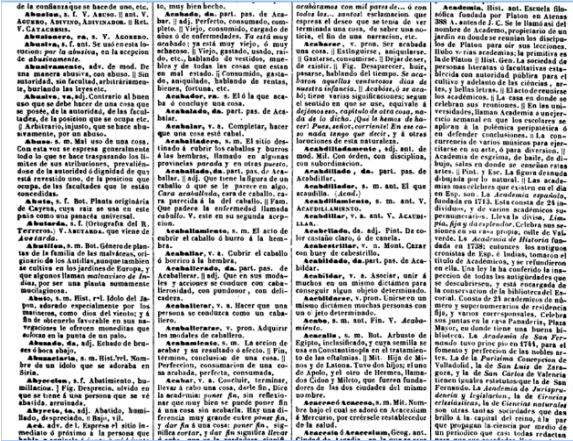 Diccionario Nacional o Gran Diccionario clásico de la lengua castellana de Joaquín Domínguez