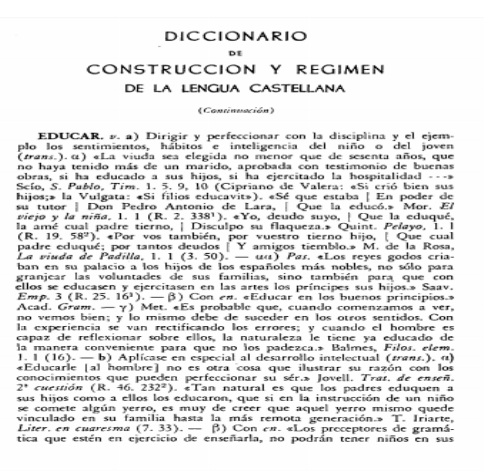 Diccionario de construcción y régimen de Rufino Cuervo